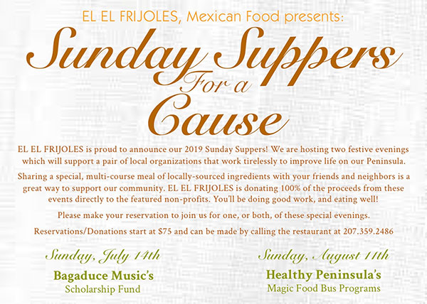 Sunday Suppers info